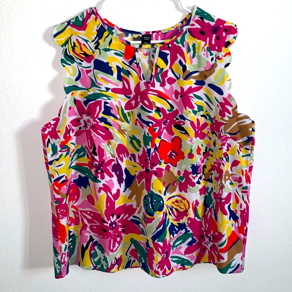 Shein floral blouse